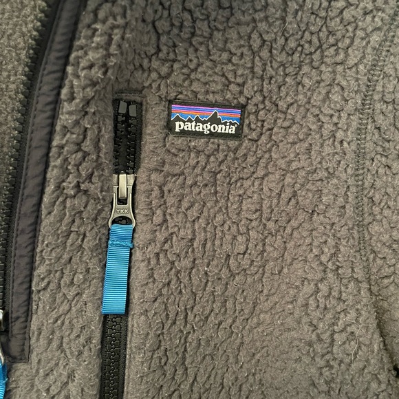 Patagonia Gray Kids Fleece Jacket - Picture 3 of 5